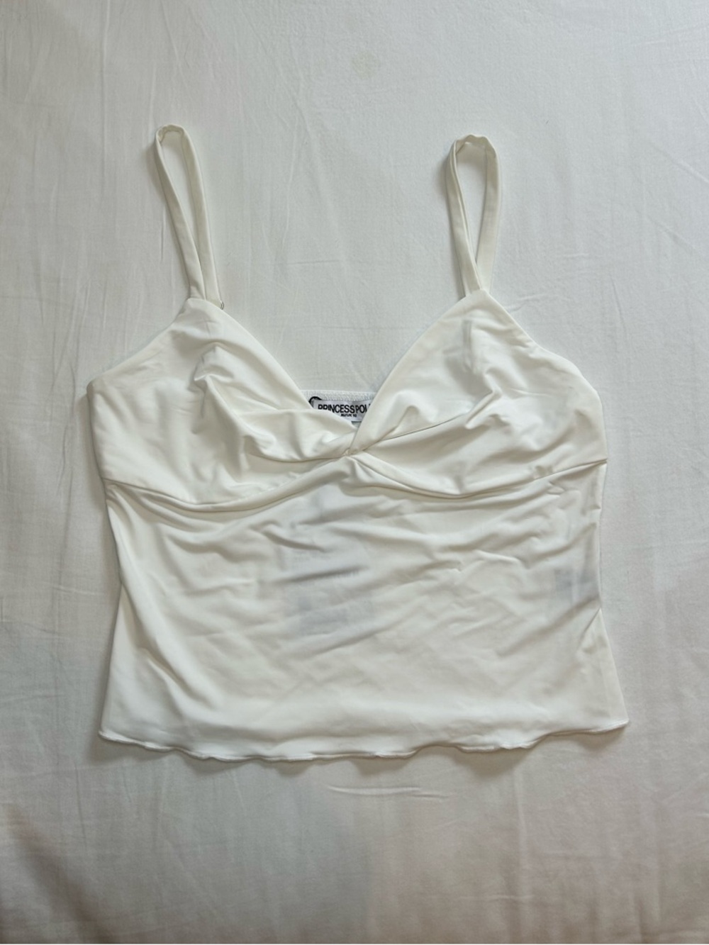 Princess Polly Greyer Top White Camisole Tank Top Size 6 - Picture 2 of 7